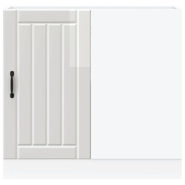 vidaXL Κάτω ντουλάπι κουζίνας "Lucca" High Gloss White