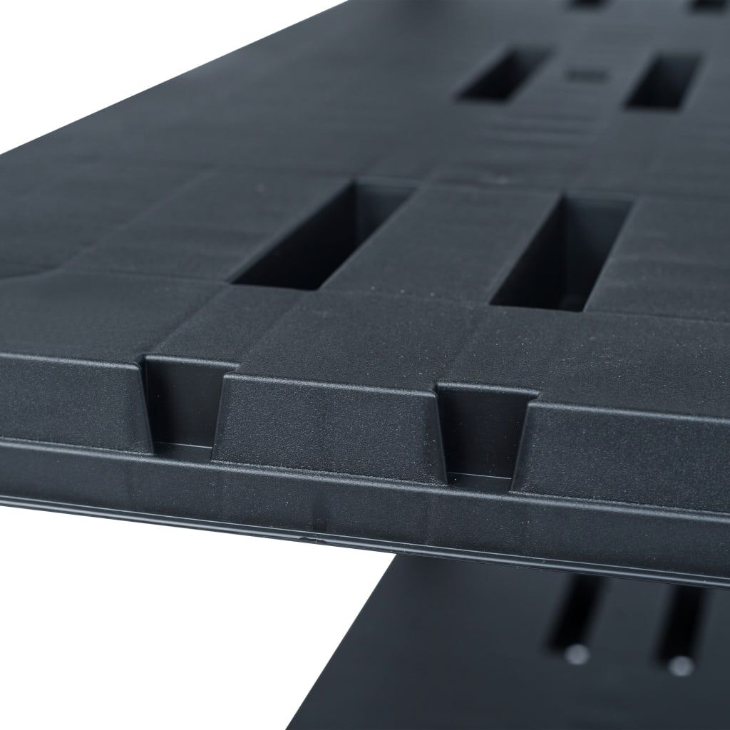 vidaXL Ραφιέρα Μαύρη 220 κ. 90 x 40 x 138 εκ. Πλαστική