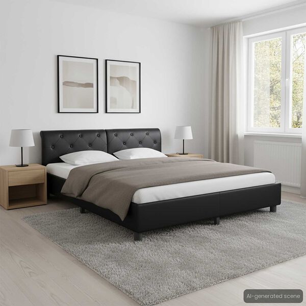 vidaXL &Pi;&lambda;&alpha;ί&sigma;&iota;&omicron; &Kappa;&rho;&epsilon;&beta;&alpha;&tau;&iota;&omicron;ύ &Mu;&alpha;ύ&rho;&omicron; 180 x 200 &epsilon;&kappa;. &alpha;&pi;ό &Sigma;&upsilon;&nu;&theta;&epsilon;&tau;&iota;&kappa;ό &Delta;έ&rho;&mu;&alpha;