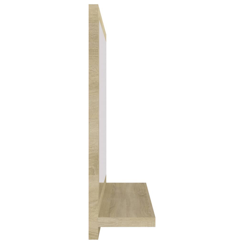 vidaXL Καθρέφτης Μπάνιου Sonoma Δρυς 40 x 10,5 x 37 εκ. Επεξ. Ξύλο