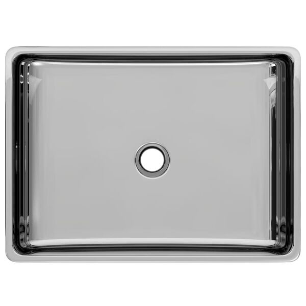 vidaXL Νιπτήρας Ασημί 41 x 30 x 12 εκ. Κεραμικός