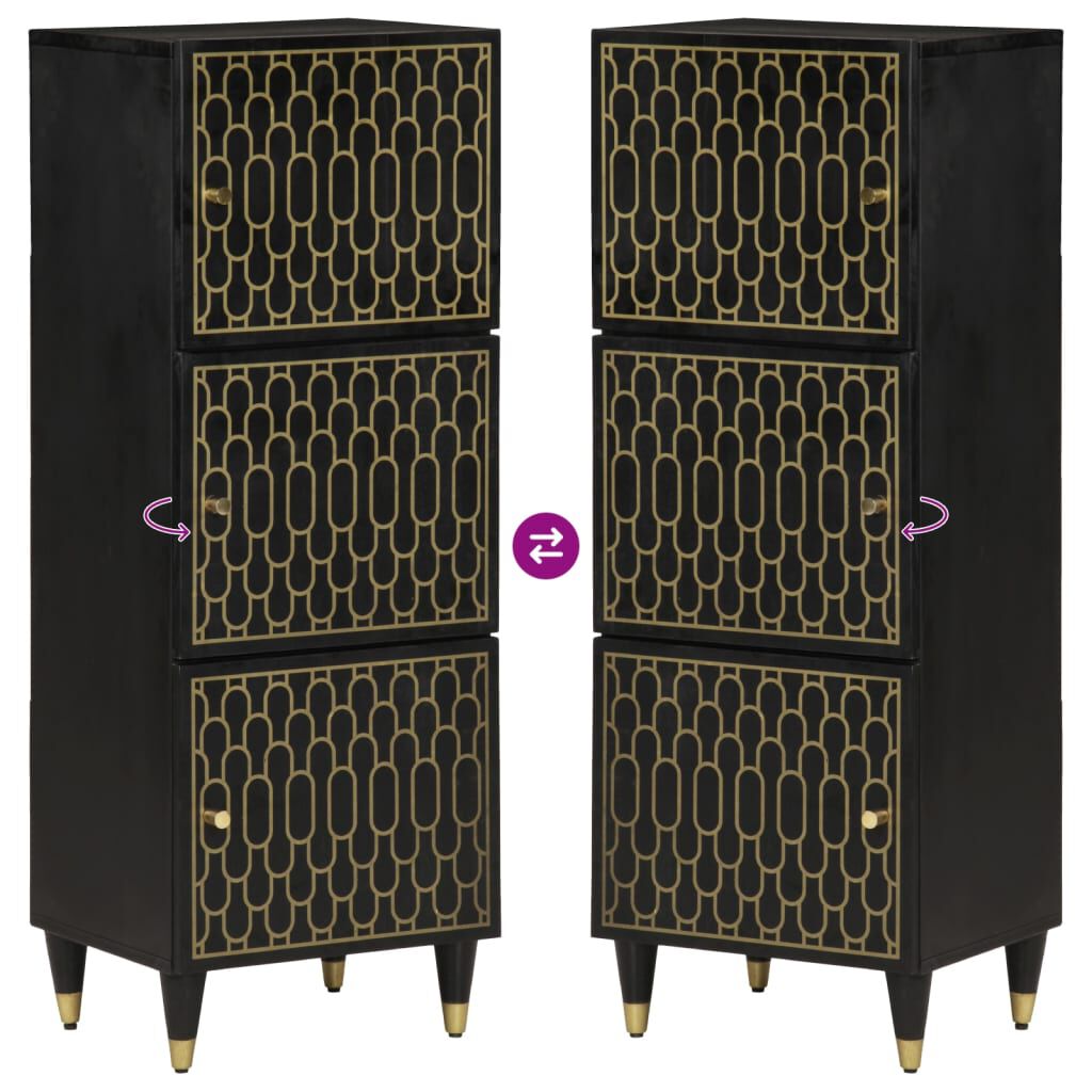 vidaXL Ντουλάπι 40 x 33 x 110 εκ. από Μασίφ Ξύλο Μάνγκο
