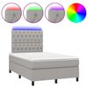 vidaXL &Kappa;&rho;&epsilon;&beta;ά&tau;&iota; Boxspring &mu;&epsilon; &Sigma;&tau;&rho;ώ&mu;&alpha; & LED &Alpha;&nu;.&Gamma;&kappa;&rho;&iota; 120x200 &epsilon;&kappa; &Upsilon;&phi;&alpha;&sigma;&mu;ά&tau;&iota;&nu;&omicron;