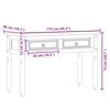vidaXL Τραπέζι Κονσόλα Corona 115x46x73 εκ. από Μασίφ Ξύλο Πεύκου