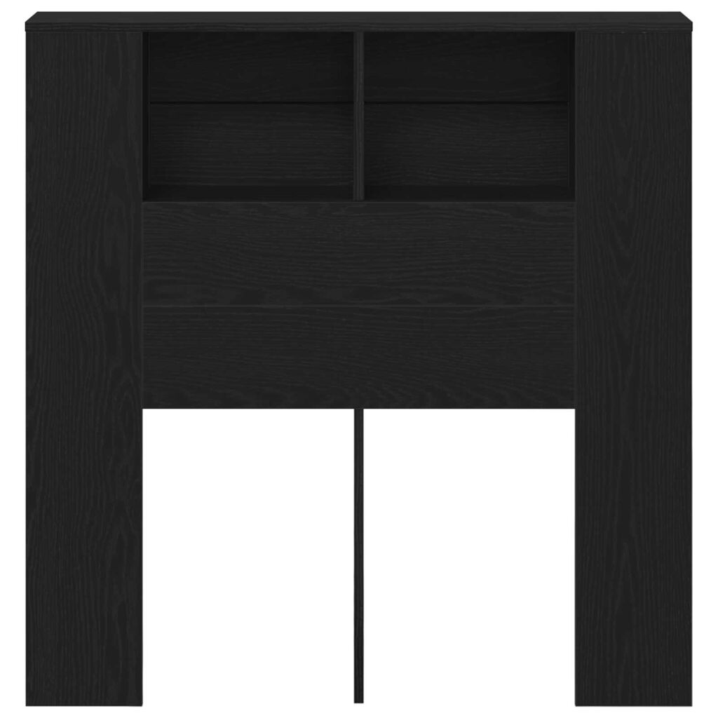 VidaXL Κεφαλάρι Ντουλάπα Μαύρη Δρυς 100x19x104.5 εκ. Φτιαγμένο από Επεξεργασμένο Ξύλο