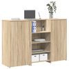 vidaXL Γραφείο υποδοχής Sonoma Δρυς 155x50x103,5εκ. Επεξεργασμένο Ξύλο