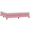 vidaXL Κρεβάτι Boxspring χωρίς Στρώμα Ροζ 200x210 εκ. Βελούδινο