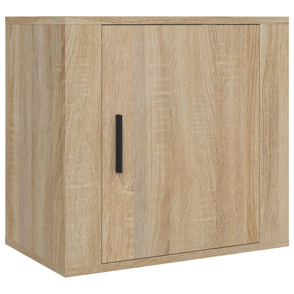 vidaXL Κομοδίνα Επιτοίχια 2 τεμ. Sonoma Δρυς 50x30x47 εκ.