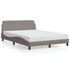 vidaXL &Sigma;&kappa;&epsilon;&lambda;&epsilon;&tau;ό&sigmaf; &Kappa;&rho;&epsilon;&beta;&alpha;&tau;&iota;&omicron;ύ Dover Taupe 140x200 &epsilon;&kappa;. &Upsilon;&phi;&alpha;&sigma;&mu;ά&tau;&iota;&nu;&omicron;