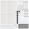 vidaXL Στύλος Περιφράξεων 52 pcs Ασημί Μέγεθος: 3.2 x 3.2 x 110 εκ.