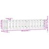vidaXL Ζαρντινιέρα Υπερυψωμένη Σχ Φράχτη 150 x 30 x 30 εκ. Μασίφ Πεύκο
