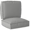 vidaXL Σετ Μαξιλαριών Πάγου 2 pcs Γκρι 50 x 50 x 12 cm Ύφασμα Oxford