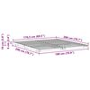 vidaXL Κρεβάτι δαπέδου Λευκό 180 x 200 cm Μασίφ ξύλο πεύκου