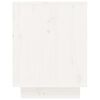 vidaXL Παπουτσοθήκη Λευκή 60 x 34 x 45 εκ. από Μασίφ Ξύλο Πεύκου