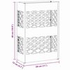 vidaXL Σχέδιο & βάση αποθήκευσης Λαδί 28 x 12 x 41 εκ Ατσάλι