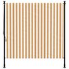 vidaXL Στόρι Ρόλερ Εξ. Χώρου Πορτοκαλί/Λευκό 150x270 εκ. Ύφασμα/Ατσάλι