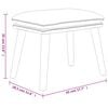 vidaXL Υποπόδιο Μαύρο 45x29,5x35 εκ. Ύφασμα & Συνθετικό Δέρμα