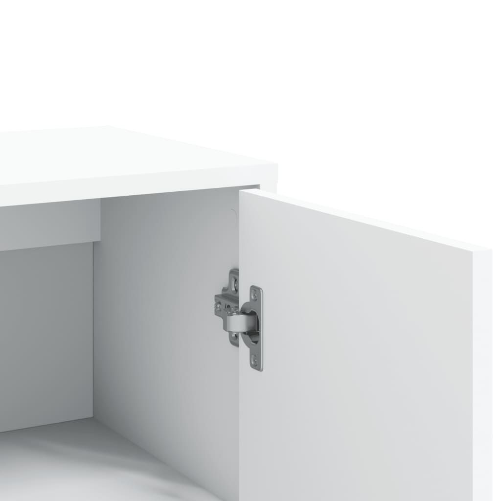 vidaXL Βοηθητικά Ντουλάπια 2 τεμ. Λευκό 60x31x84 εκ. Επεξεργ. Ξύλο