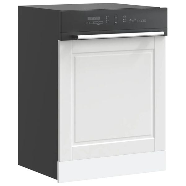 vidaXL Πίνακας πλυντηρίου πιάτων Porto Λευκό 60x1,5x67 εκ. Επεξ. Ξύλο