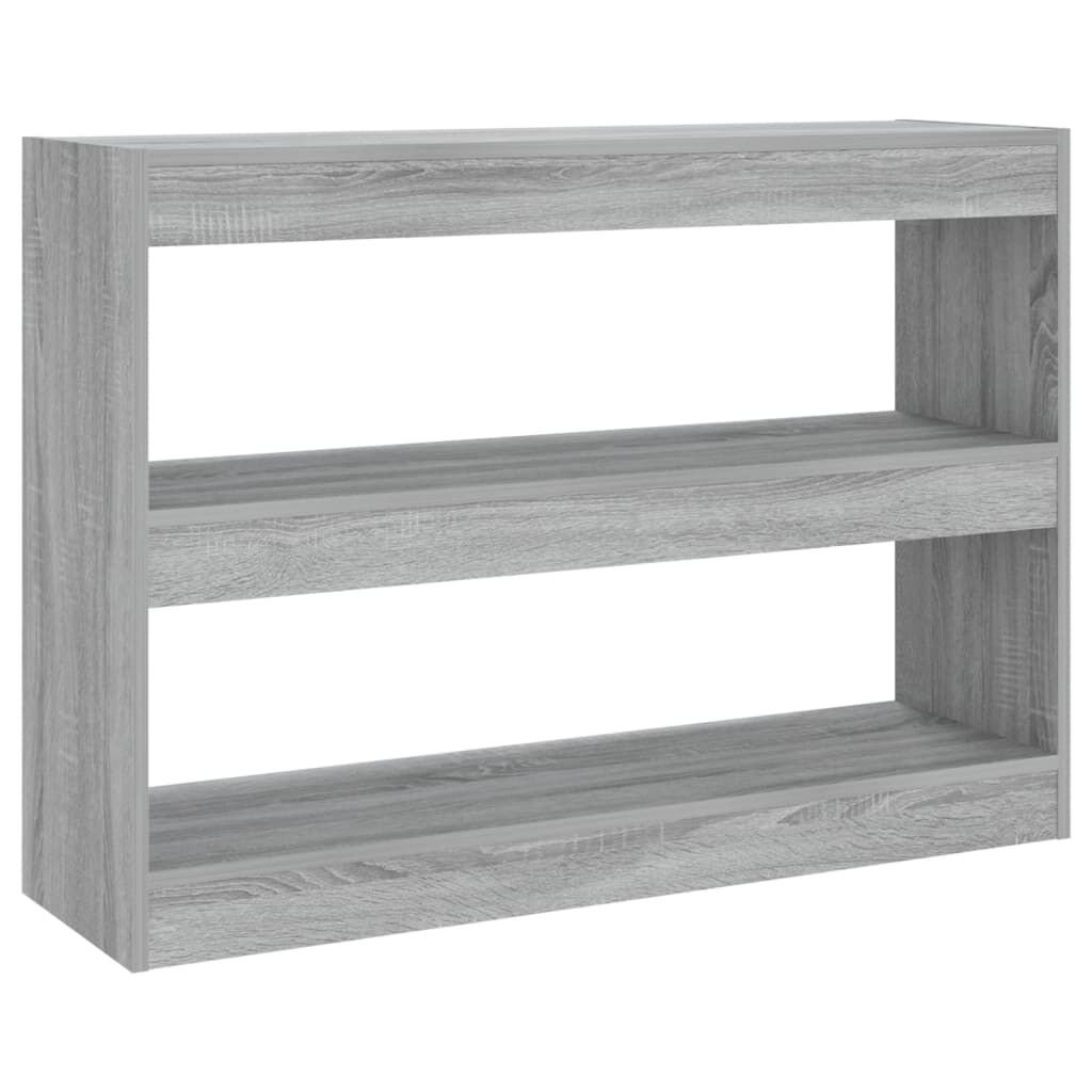 vidaXL Βιβλιοθήκη/Διαχωριστικό Χώρου Γκρι Sonoma 100x30x72 εκ.