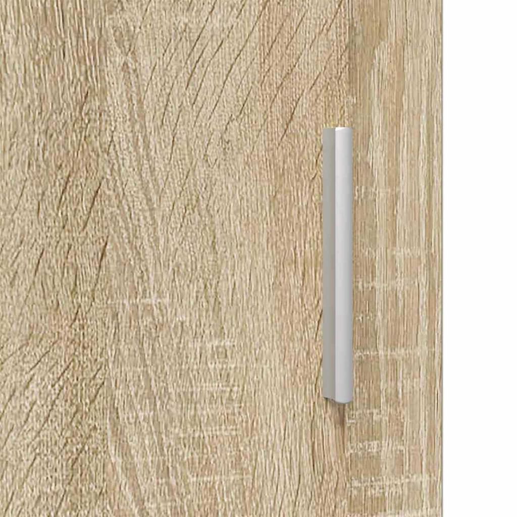 vidaXL Ντουλάπι Μπάνιου με αποθήκευση Sonoma Δρυς 37 x 31.5 x 203 εκ
