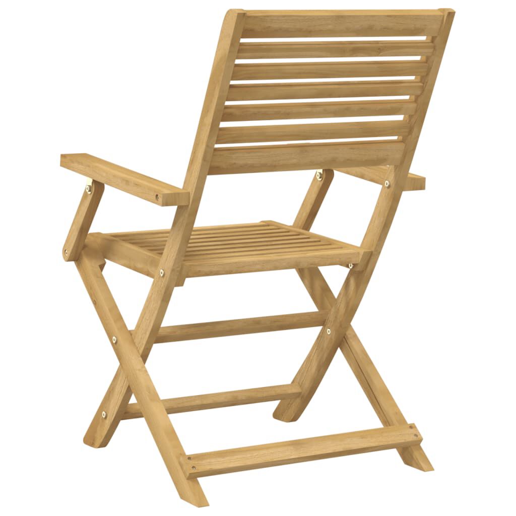 vidaXL Καρέκλες Κήπου Πτυσσόμενες 2 τεμ 54,5x61,5x86,5 εκ Μασίφ Ακακία