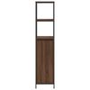 vidaXL Ντουλάπι μπάνιου με ράφια καφέ δρυς 36x35x165 εκ.