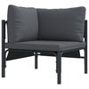 vidaXL Σετ Καναπέ Κήπου 11 pcs Ανθρακί Ατσάλι