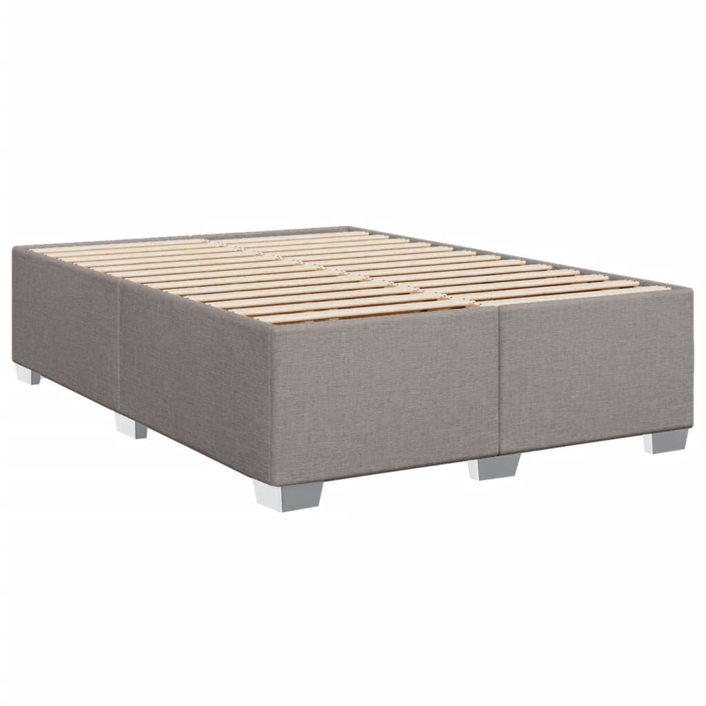 vidaXL Σκελετός Κρεβατιού Χωρίς Στρώμα Taupe 140x200 εκ. Υφασμάτινο