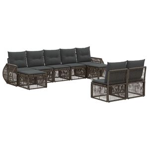 vidaXL &Sigma;&epsilon;&tau; &Kappa;&alpha;&nu;&alpha;&pi;έ &Kappa;ή&pi;&omicron;&upsilon; 9 pcs &Gamma;&kappa;&rho;&iota; &kappa;&alpha;&iota; &Sigma;&kappa;&omicron;ύ&rho;&omicron; &Gamma;&kappa;&rho;&iota; &sigma;&upsilon;&nu;&theta;&epsilon;&tau;&iota;&kappa;ό &rho;&alpha;&tau;ά&nu;
