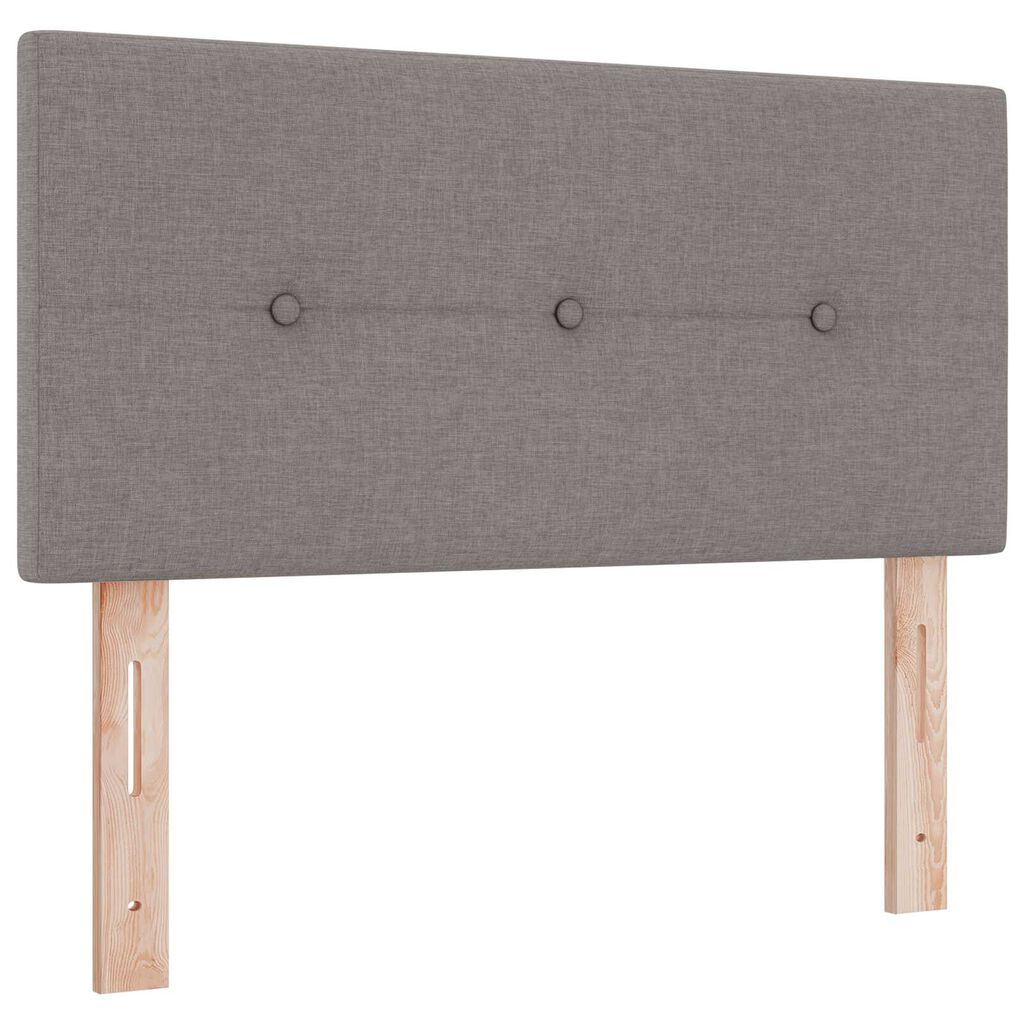 vidaXL Κρεβάτι Box Spring με Στρώμα & LED Ταπάζ 120x200 εκ. Ύφασμα
