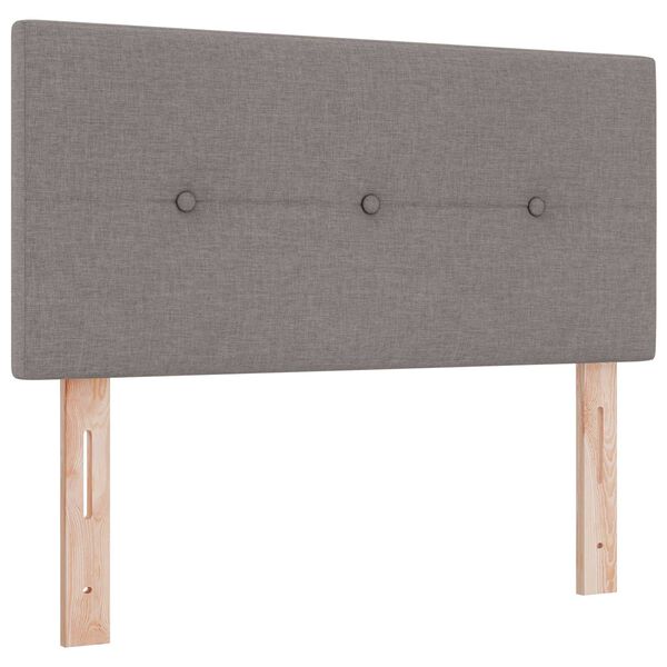 vidaXL Κρεβάτι Box Spring με Στρώμα & LED Ταπάζ 120x200 εκ. Ύφασμα