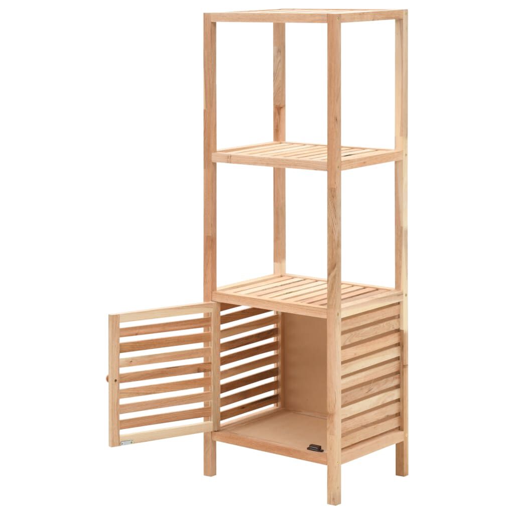 vidaXL Ραφιέρα Μπάνιου 39,5x35,5x123 εκ. από Μασίφ Ξύλο Καρυδιάς