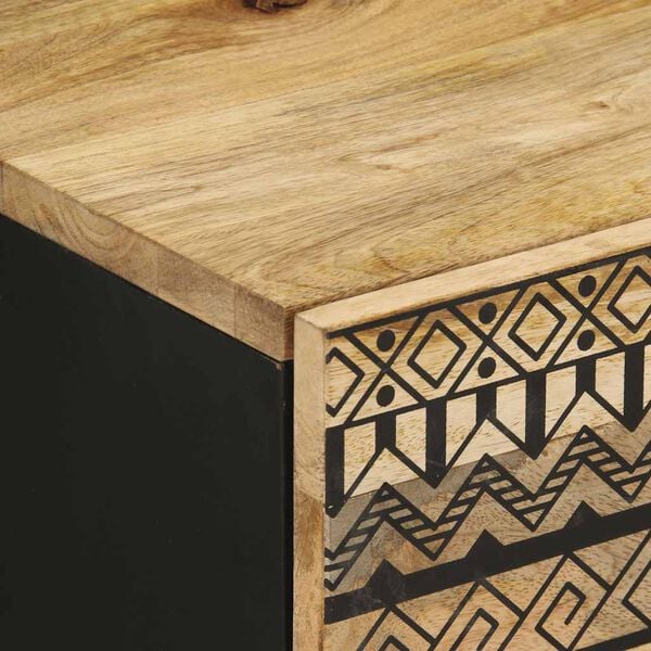 vidaXL Ντουλάπια κρεβατιού 2 τεμάχια Μαύρο 40x33,5x46 cm