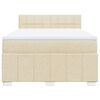 vidaXL &Kappa;&rho;&epsilon;&beta;ά&tau;&iota; Boxspring &mu;&epsilon; &Sigma;&tau;&rho;ώ&mu;&alpha; &Kappa;&rho;&epsilon;&mu; 160x200 &epsilon;&kappa;. &Upsilon;&phi;&alpha;&sigma;&mu;ά&tau;&iota;&nu;&omicron;