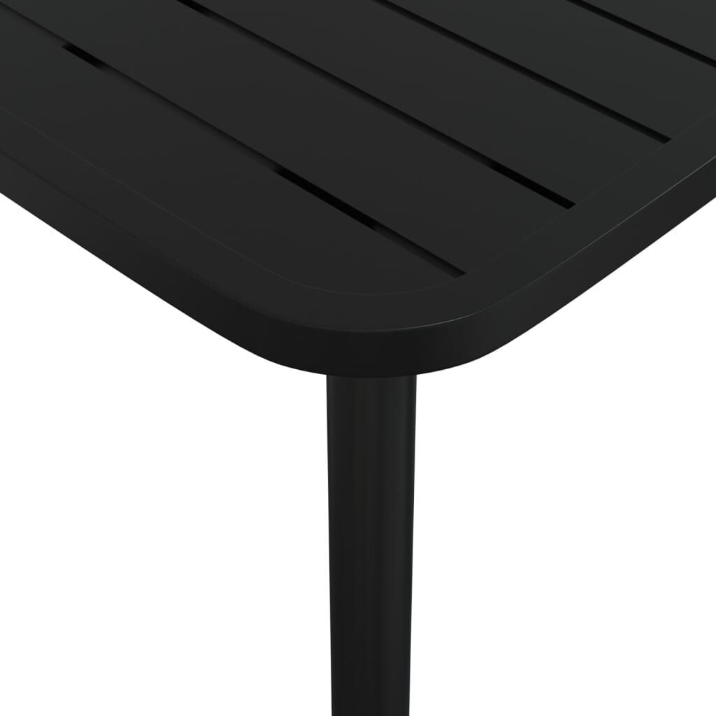 vidaXL Τραπέζι Κήπου Ανθρακί 50 x 50 x 71 εκ. Ατσάλινο