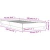 vidaXL Πλαίσιο Κρεβατιού με λυχνίες LED Λευκό 75 x 190 εκ.