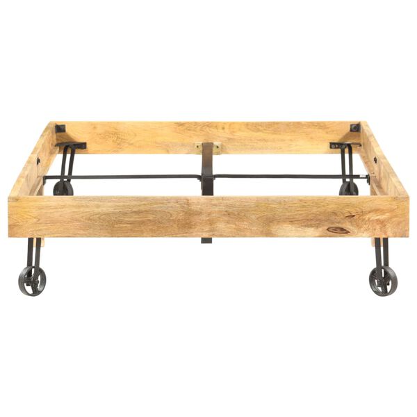 vidaXL Πλαίσιο Κρεβατιού 120 x 200 εκ. από Μασίφ Ξύλο Μάνγκο