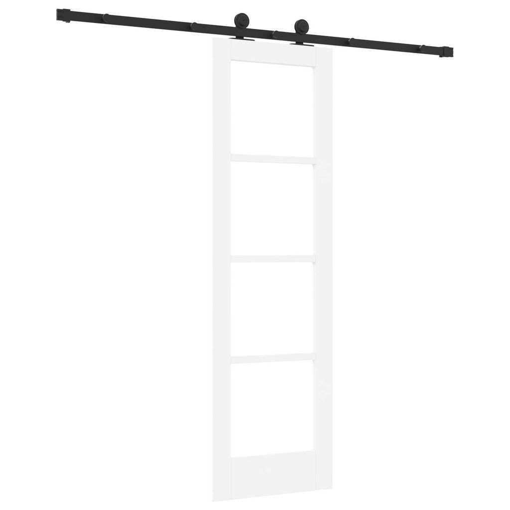 vidaXL Συρόμενη Πόρτα ORKDAL Λευκό 61 x 198.5 εκ. Ξύλο και μέταλλο