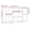 vidaXL Ντουλάπι Sonoma Δρυς 120x30x75 εκ. από Επεξεργασμένο Ξύλο