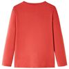 Μπλουζάκι Παιδικό Μακρυμάνικο Χρώμα Burnt Red 140