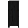vidaXL Ντουλάπι Μαύρος 40x35x80 εκ. από Μασίφ Ξύλο Πεύκου