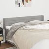 vidaXL Κεφαλάρι με Πτερύγια Ανοιχτό Γκρι 163x16x78/88 εκ. Υφασμάτινο