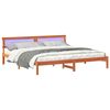 vidaXL Σκελετός Κρεβατιού Καφέ κεριού 180 x 200 cm Μασίφ ξύλο πεύκου