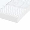 vidaXL Στρώμα Αφρού 7 Ζωνών Σκληρότητα 20 ILD Λευκό 90 x 210 εκ.