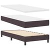 vidaXL Κρεβάτι box spring με στρώμα με στρώμα Σκούρο Καφέ 80 x 200 cm