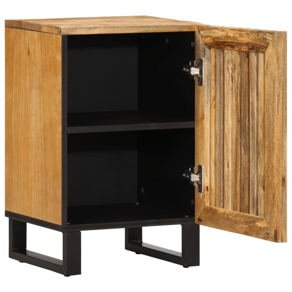 vidaXL Ντουλάπι Μπάνιου 38x34x58 εκ. Μασίφ Ακατ. Ξύλο Μάνγκο