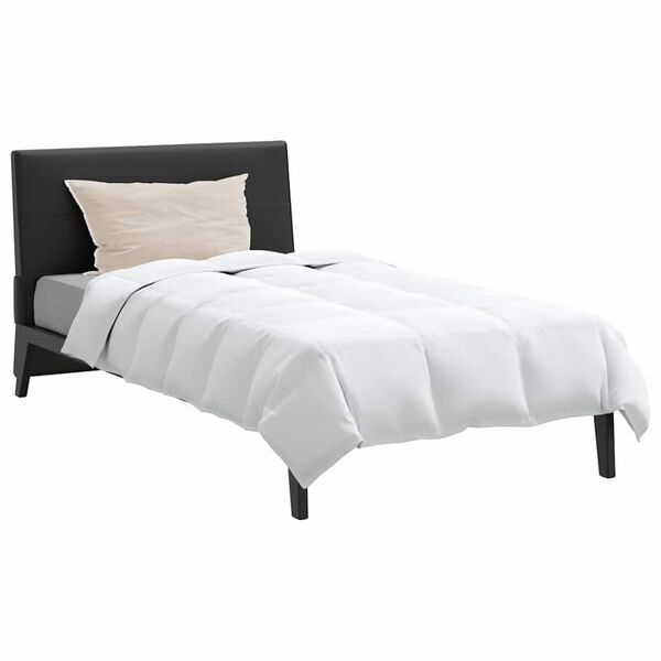 vidaXL Σετ Κουβέρτας με μαξιλάρι 2 pcs Λευκό 135 x 220 εκ. Πούπουλο