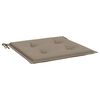 vidaXL Μαξιλάρια Καρέκλας Κήπου 4 τεμ. Taupe 50x50x4 εκ. Oxford Ύφασμα
