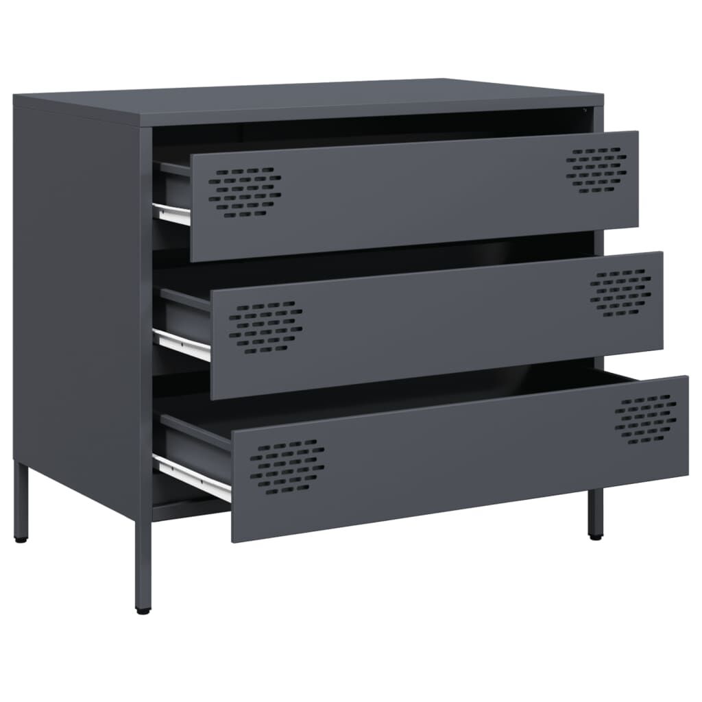vidaXL Ντουλάπι Ανθρακί 68x39x58,5 εκ. από Χάλυβα Ψυχρής Έλασης